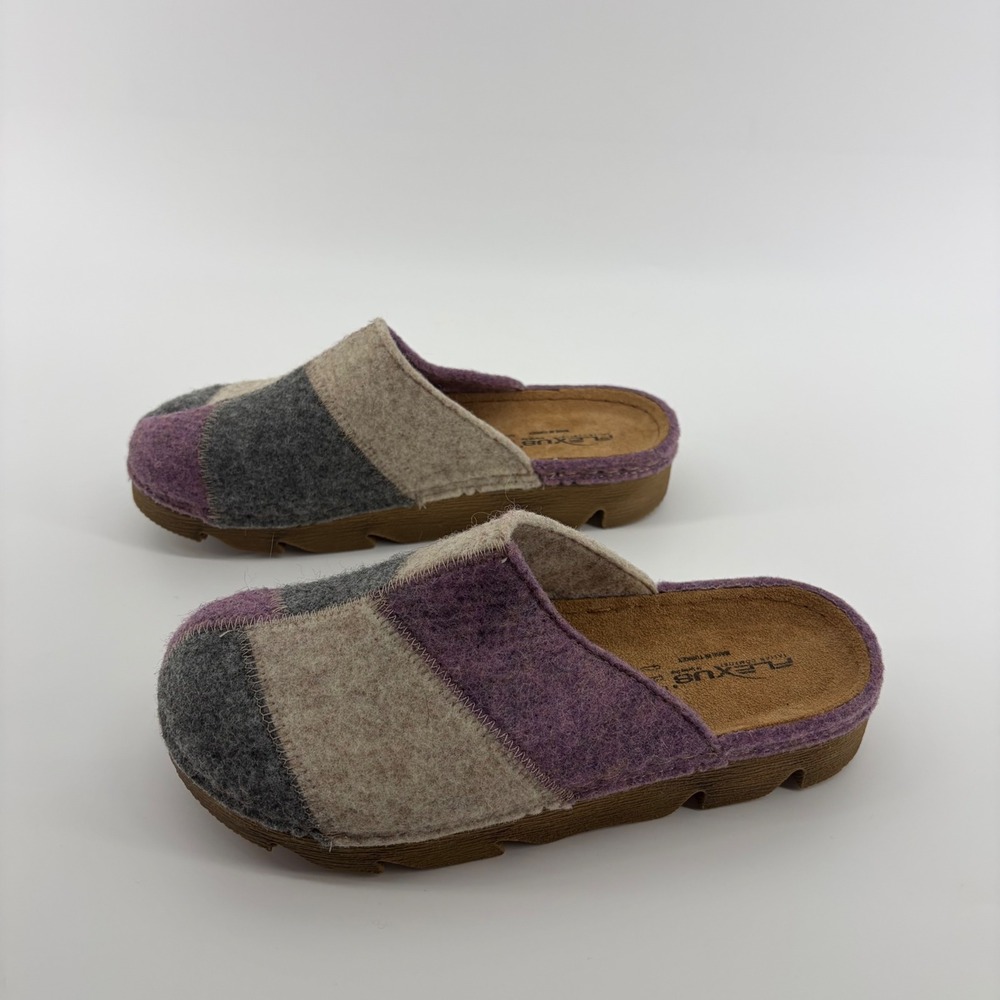 Flexus By Spring Step Women's Patchwork Felt Clog… - image 3